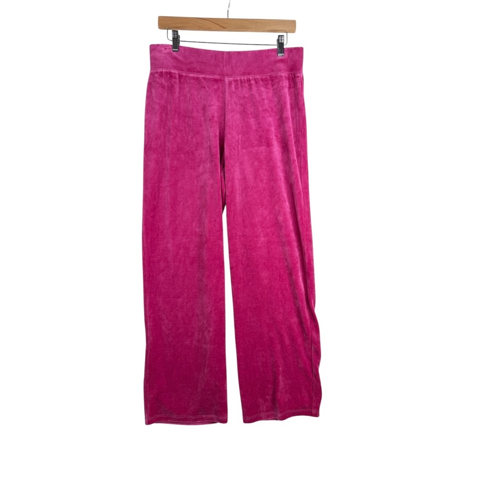 New Talbots Women's Straight Leg Pink Velvet Pull-On Pants Size Medium